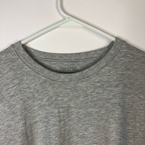 Chapel & Greed Gray short sleeve crew neck t-shirt XXL - Picture 3 of 6